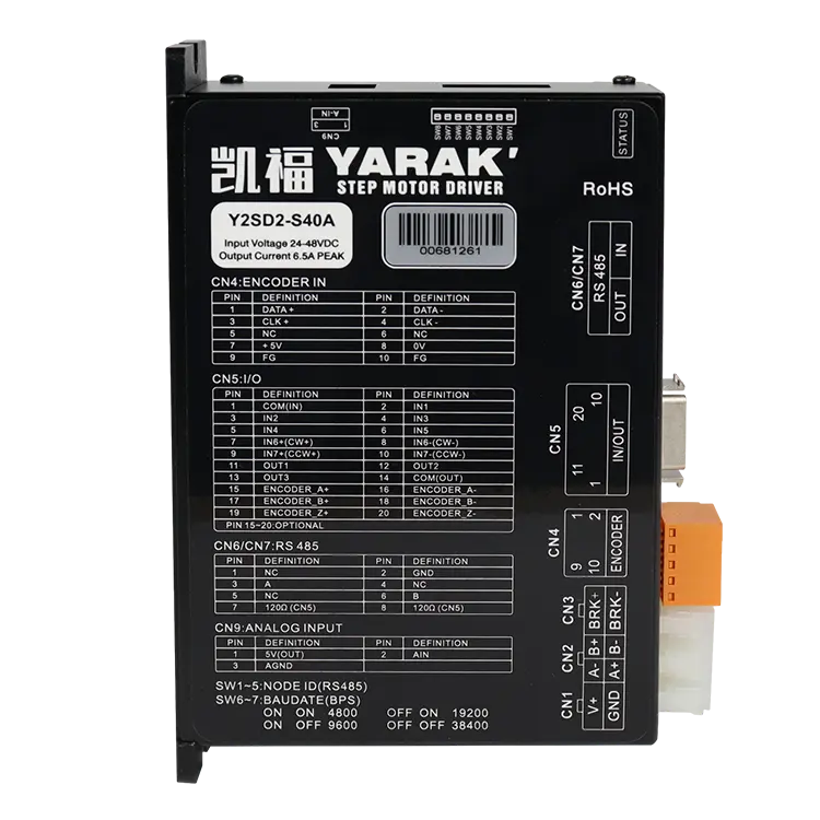 Y2SD2-S40 Driver: Versatile DC 24V-48V Solution with Advanced Bus Control and Built-in Single-Axis Controller