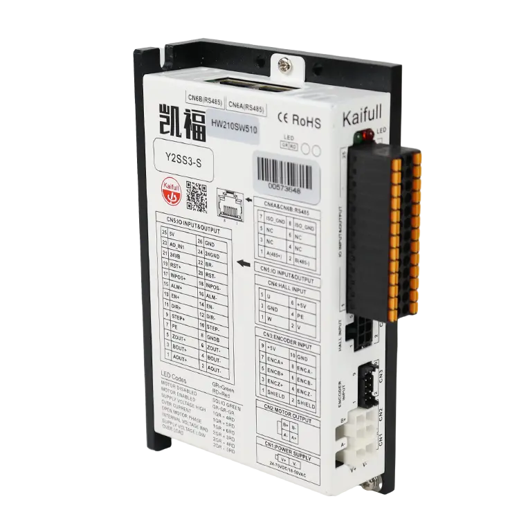 Y2SS3-S Driver with Pulse+Direction and Bidirectional Pulse Control, 5~24V Signal Compatibility, and Encoder Output
