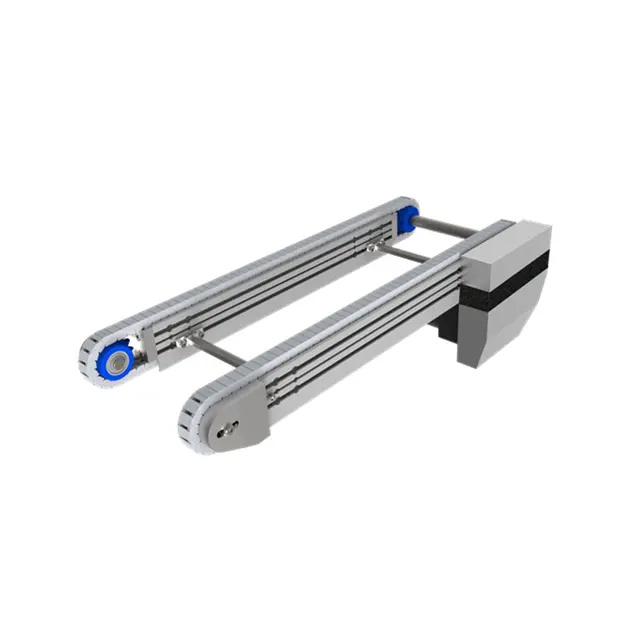 Dual-Row Head-Driven Plastic Chain Conveyor | RA Series for Fixture Counting & High-Capacity Loading